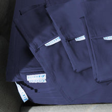 Load image into Gallery viewer, 400 Thread Count QuickZip Classic Set in Navy: Includes 1 Fitted Sheet (Base + 1 Zip-On Sheet) + 1 Flat Sheets + 2 Pillowcases (King size w/King and CalKing)