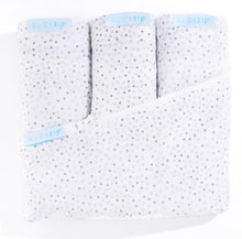 Load image into Gallery viewer, Premium Crib Starter Pack in Gray Dot: Includes 1 Wraparound Base + 3 Zip-On Sheets