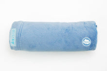 Load image into Gallery viewer, Minky Fleece Crib Zip-On Sheet in Blue (Base Sold Separately)