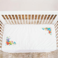 Load image into Gallery viewer, Cotton Crib Zip-On Framed In Flowers (Base Sold Seperately) 
