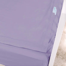 Load image into Gallery viewer, Basic Crib Starter Pack in Lavender: Includes 1 Wraparound Base + 1 Cotton Zip-On Sheet