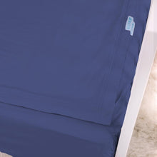 Load image into Gallery viewer, Basic Crib Starter Pack in Navy: Includes 1 Wraparound Base + 1 Cotton Zip-On Sheet